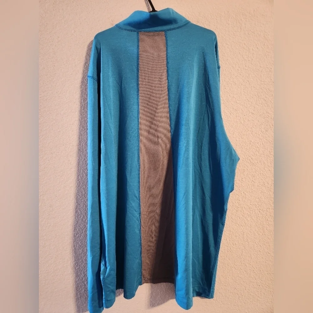 The North Face Men’s Blue 1/4 zip athletic long sleeve shirt size XL